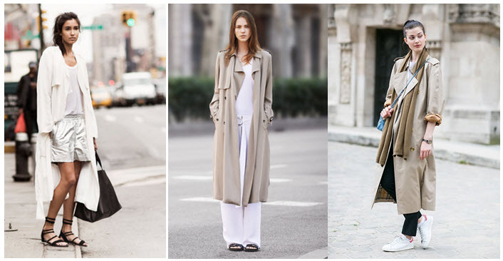 summer trench x 3 white