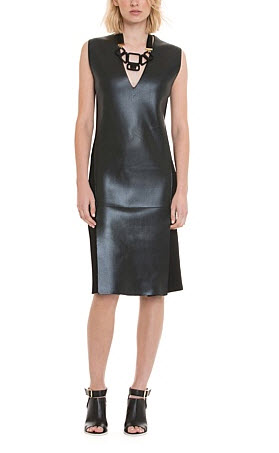 country road black pleather dress