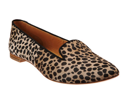 leopard print loafers