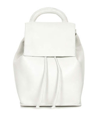 white backpack topshop