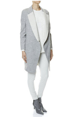 saba grey white coat