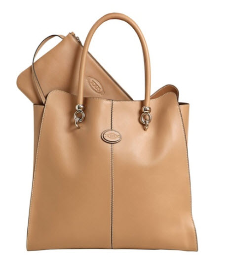 tods camel tote standup