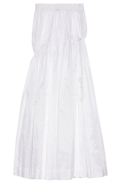 DKNY white long skirt onsale