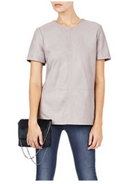 sambag leather tee also in black