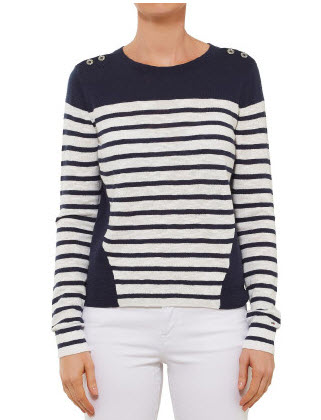 tommy H chic but chic stripe tee