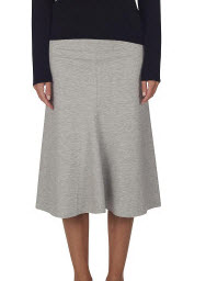 bassike grey skirt so flattering