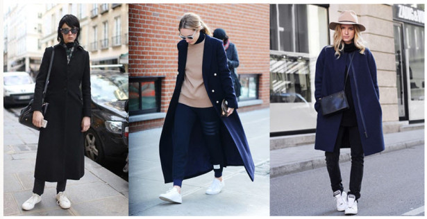 Styling trick? It’s big coats & sneakers. #Repeat #greyisgood. – The ...