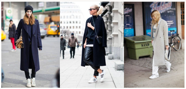 Styling trick? It’s big coats & sneakers. #Repeat #greyisgood. – The ...
