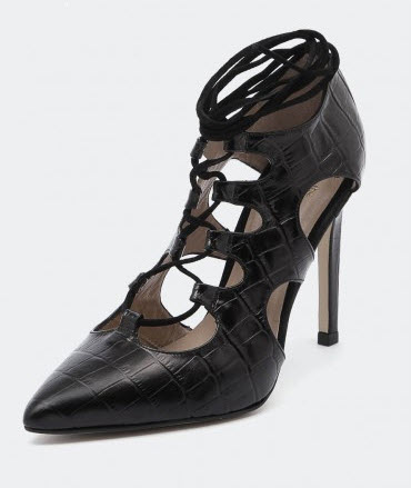 styletread blk lace heels