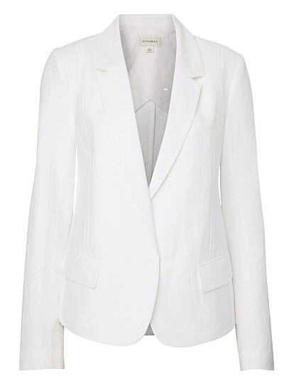 withchery white blazer good for cooking blueberry pie