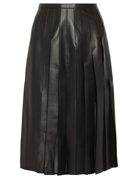 burberry black pleat skirt