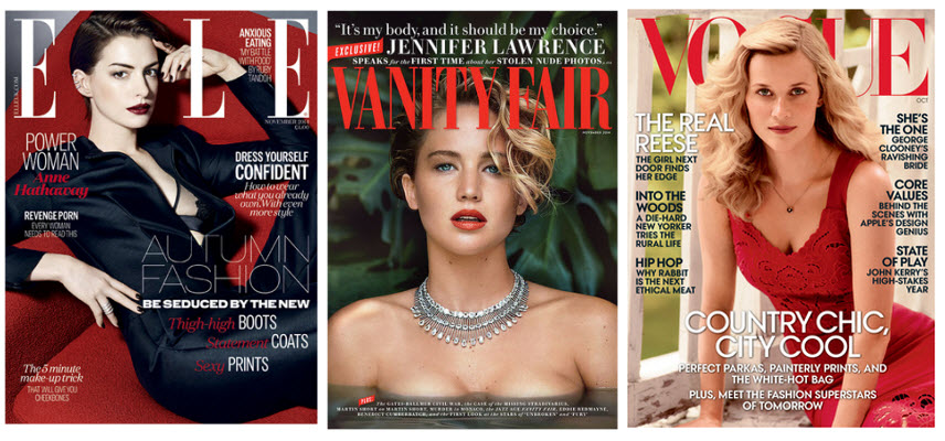 covers x 3 vogue elle glamour