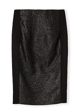 croad black lurex skirt