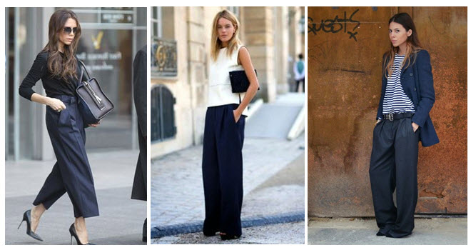 You need navy wide leg pants. Stat. #musthave. – The FiFi Report