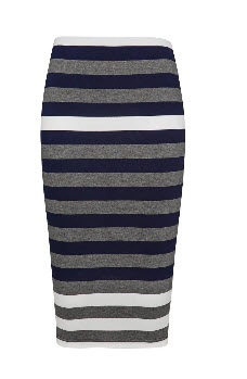 fC stripe grey tube skirt