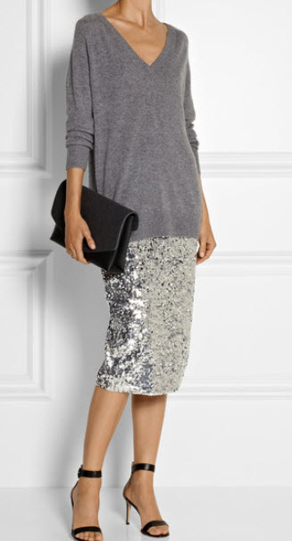 glitter skirts net aporter grey