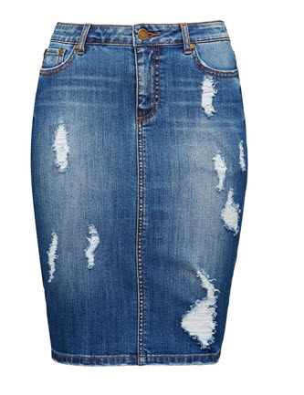 what’s the Cheap & chic of the week ? A denim skirt. – The FiFi Report