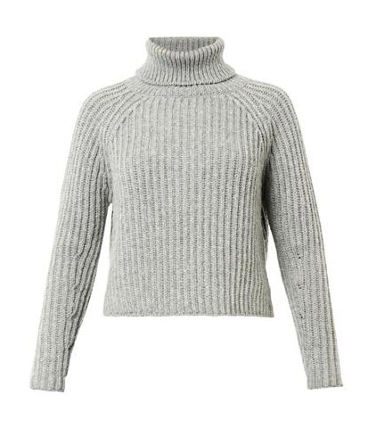grey sweater poloneck
