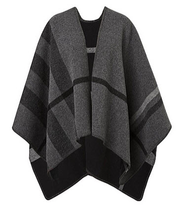witchery grey cape check