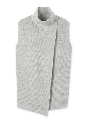 country road grey sleeveless knit