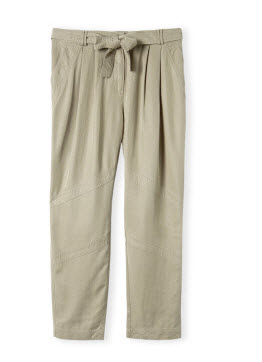 country road khaki silk pants