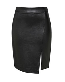 french conn pleather skirt