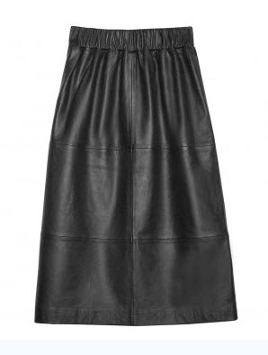 gorman leather skirt