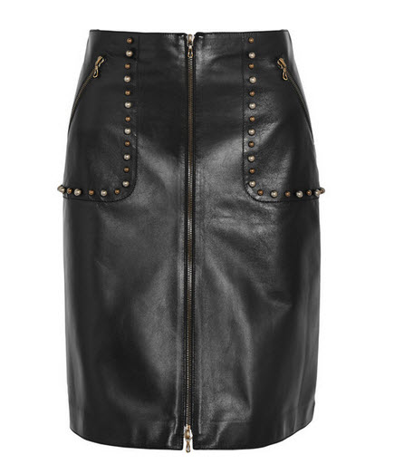 lanvin leather skirt netaport