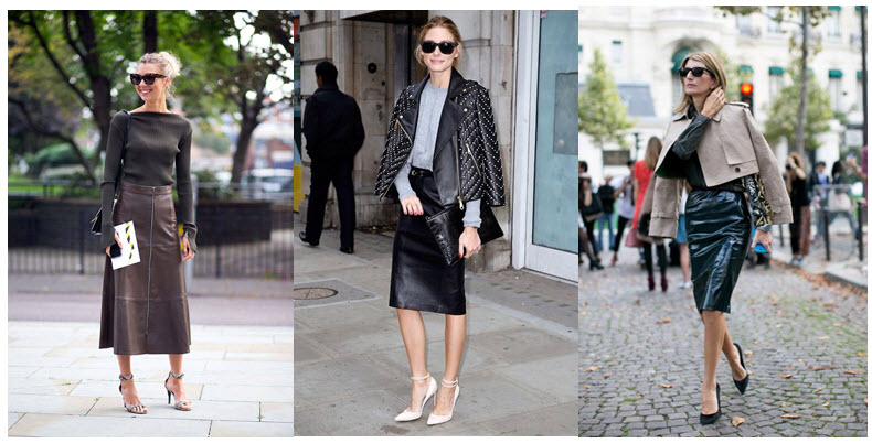 leather skirts street style 1