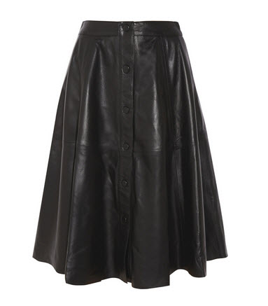 outnet button leather skirt