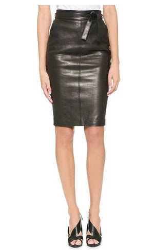 rachel zoe leather skirt1