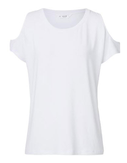 sed white cut out tee