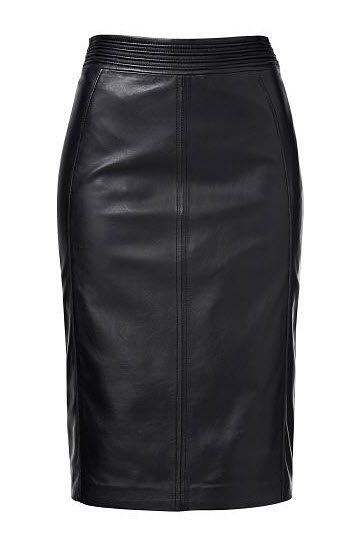 seed leather pleather skirt