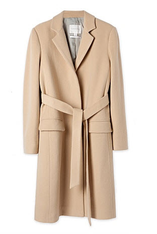 trenery camel belted coat