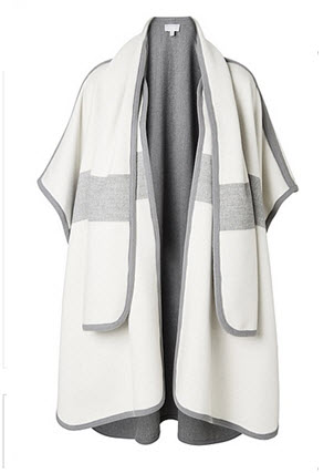 witchery grey and white cape chloe