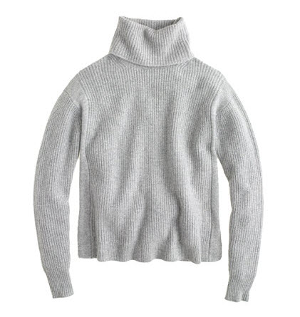 j crew grey sweater turtleneck