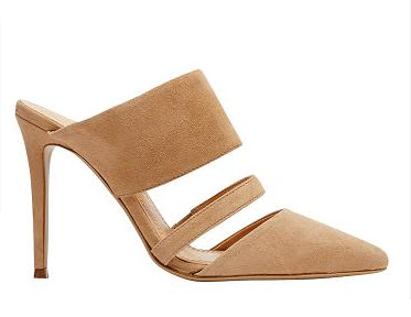 seed camel suede mules
