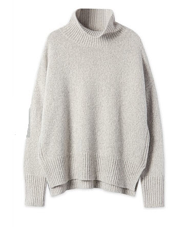 trenery grey cashmere sweater