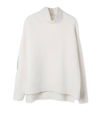 trenery white poloneck sweater