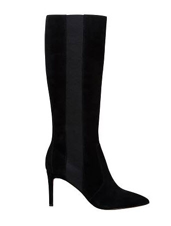 ninewst suede pointy boots