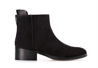 trenery black suede ankleboots