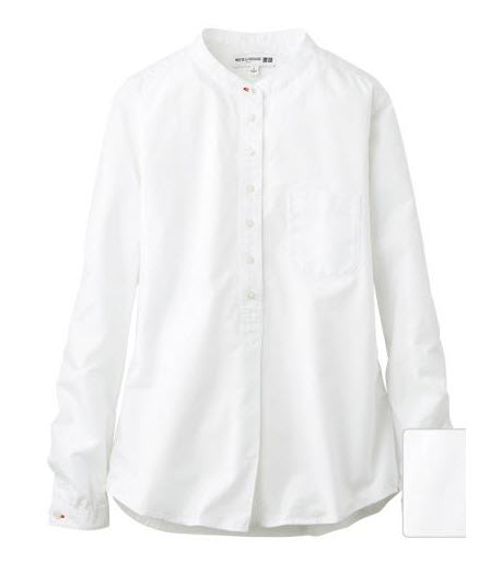 uniqlo white ines shirt
