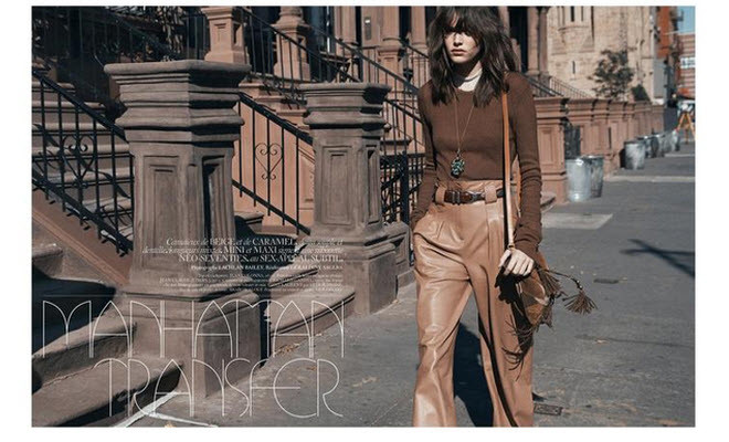 Shoot of the week : Vogue Paris goes 70's #suede #chocbrown. – The