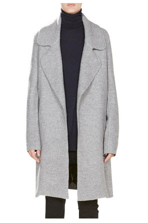 bassike grey coat