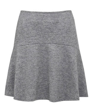 french conn grey flip skirt