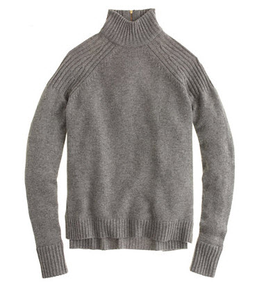 j crew sweater grey