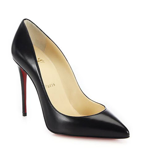 louboutin outrageous black heels