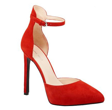 red heels suede ninewest