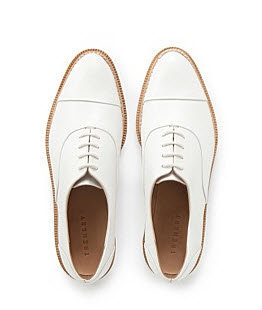trenery white lace up brogues