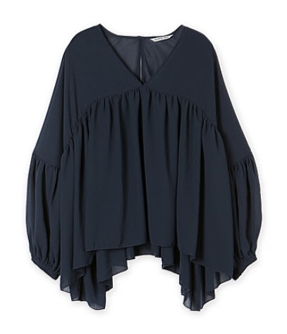 Loving a navy blouse: Shop it now #LuxetoLess. – The FiFi Report